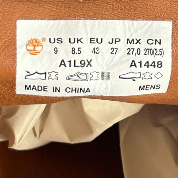 Timberland Chukka Boots Mens 9 Gray Leather Suede Ankle Lace Up Iconic - Picture 10 of 10